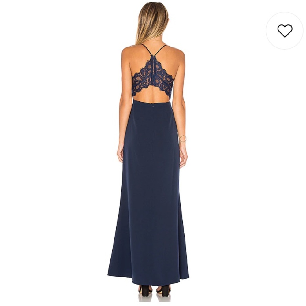 Lovers + Friends | Helena Gown in Navy - Picture 3 of 4